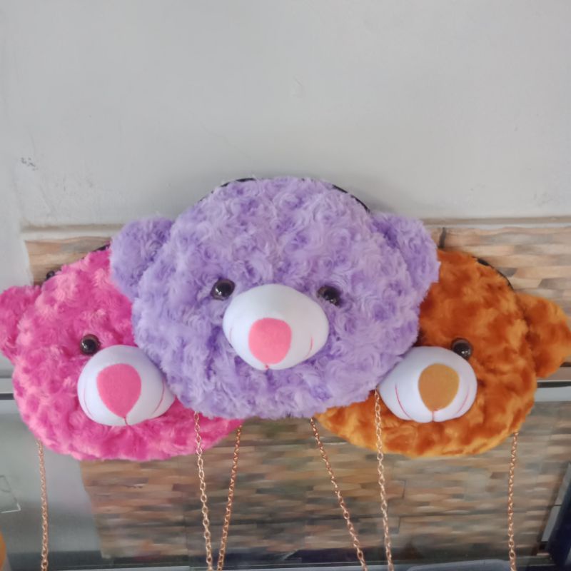 Tas selempang wanita karakter boneka Teddy bear