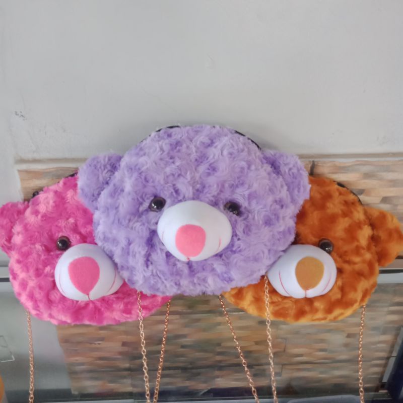 Tas selempang wanita karakter boneka Teddy bear