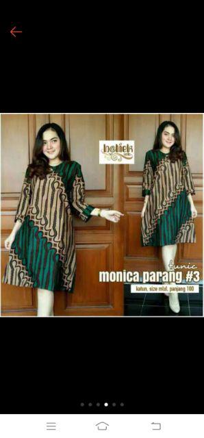 Tunic Monica Parang #3 Tunik Batik Cantik Modern Sgh 163 Parang Warna Jadul Jumbo Kerja Big Size