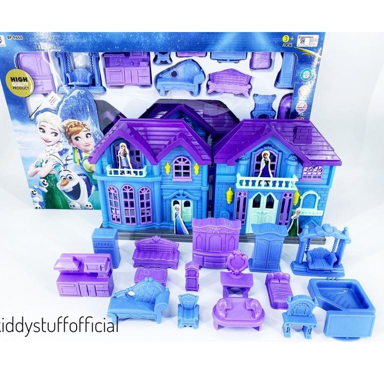 Kirim langsung ‼️Mainan  Frozen |Mainan Frozen Castle |Frozen Home | Mainan Rumah Rumahan Frozen | F