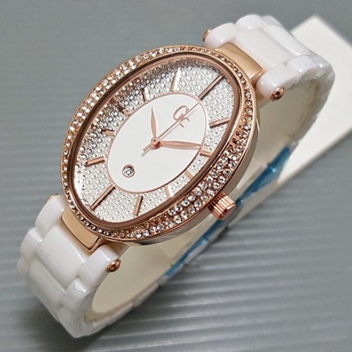 Stok Terbatas Jam Tangan Wanita / Cewek Gc Keramik Sky11 White