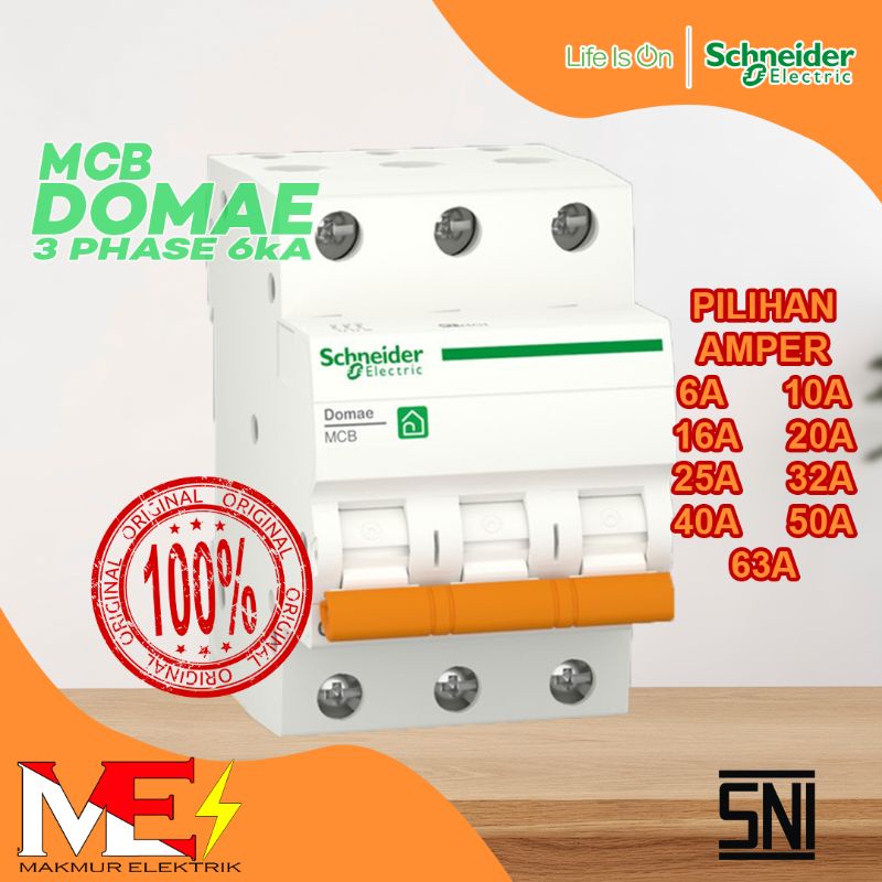 Jual Mcb Schneider Domae New P A A Sni Shopee Indonesia