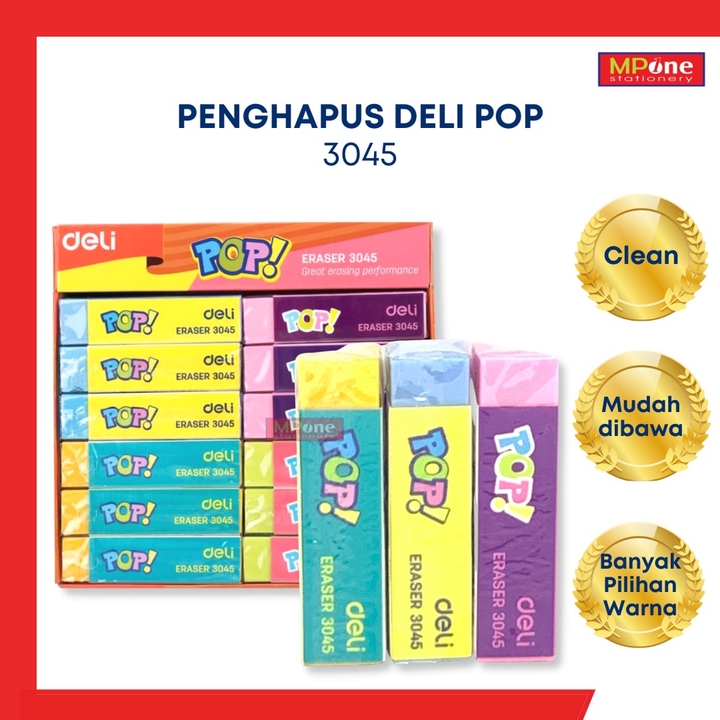 

Penghapus Deli POP / Eraser POP / Deli Penghapus Eraser POP 3045