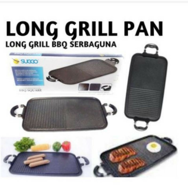 (⭐⭐⭐⭐⭐) MULTI GRILL LONG SUGGO teflon anti lengket