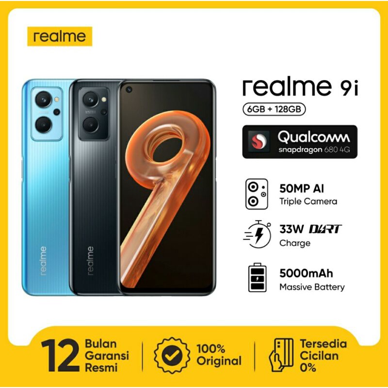Realme 9i Ram 6/128GB Garansi Resmi
