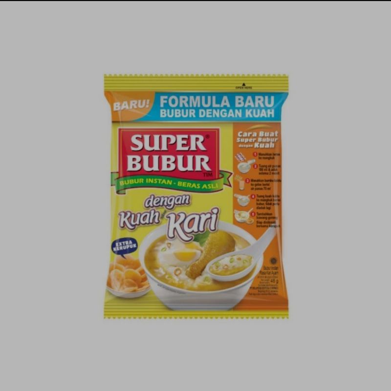 

Super Bubur Kuah Kari 46gr