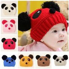 Topi Anak IMPORT bukan LOKAL Motif Panda Usia 1 2 3 Tahun - Ball Hat Kids Baby - Topi Bayi Wol IMPORT SALE