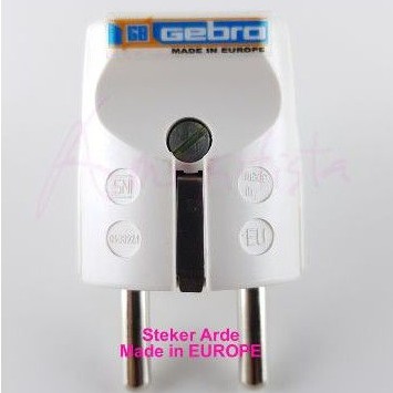 Steker Arde / Plug 2P GEBRO (Made in Germany)