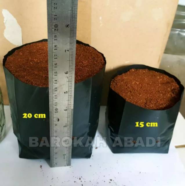 1 Lembar - Polybag 20 x 20 cm untuk tanaman sayuran, tebal dan tahan lama