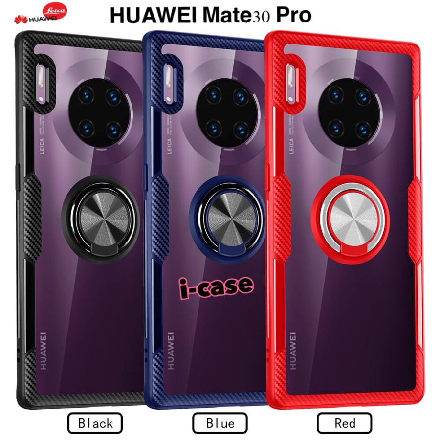 Huawei Mate 30 Pro case TRANSPARANT New Hybrid Ring Stand Clear MATE30 PRO standing case