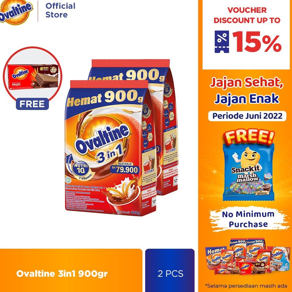 

Baru >> Acp08 Ovaltine 3in1 Susu Bubuk Coklat 900g x 2 Bag Free Wafer $