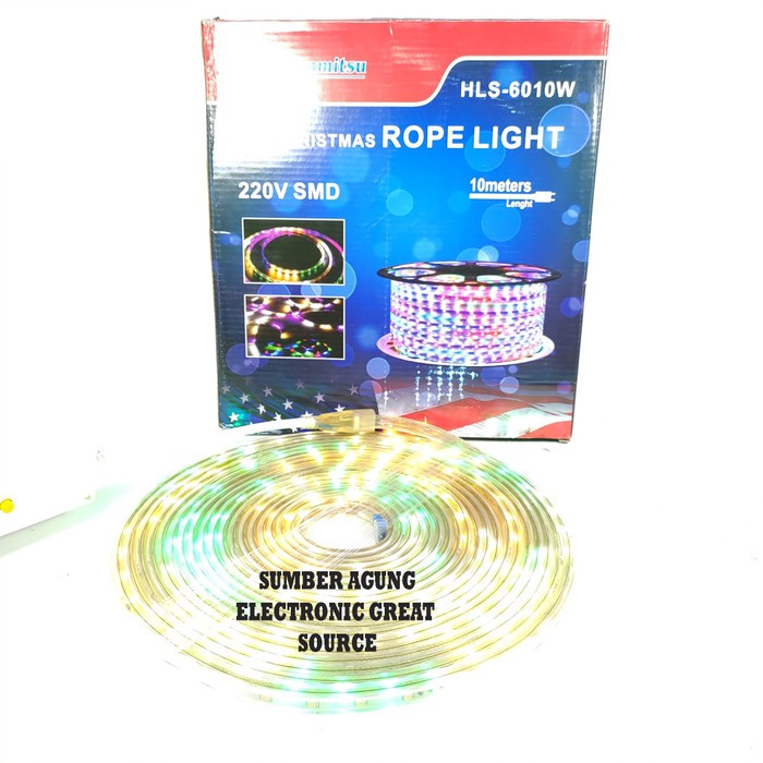 Hakamitsu HLS5010W Lampu Hias Selang RGB 220V SMD Anti Air Super Teran