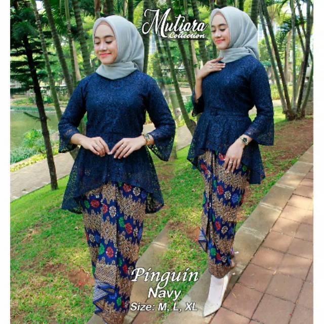 SET KEBAYA BRUKAT PINGUIN - KEBAYA BRUKAT MODERN - KEBAYA WISUDA - KEBAYA MODERN