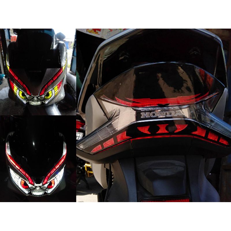 1set stiker lampu HONDA PCX