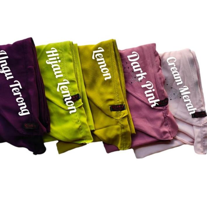 Kekinian Ori Rizky PAYET 06 •• kerudung instan hijab instan •• hijab Ceruty