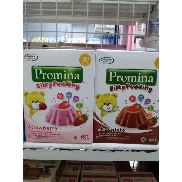 

promina pudding coklat & strawberry