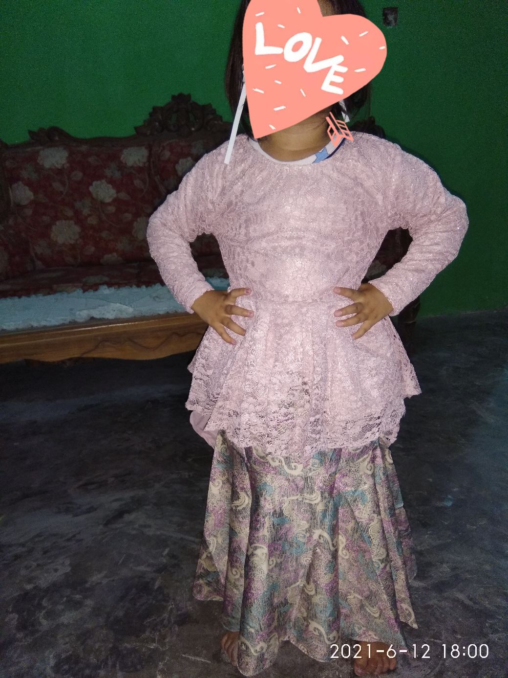 Kebaya Pinguin Brukat Anak