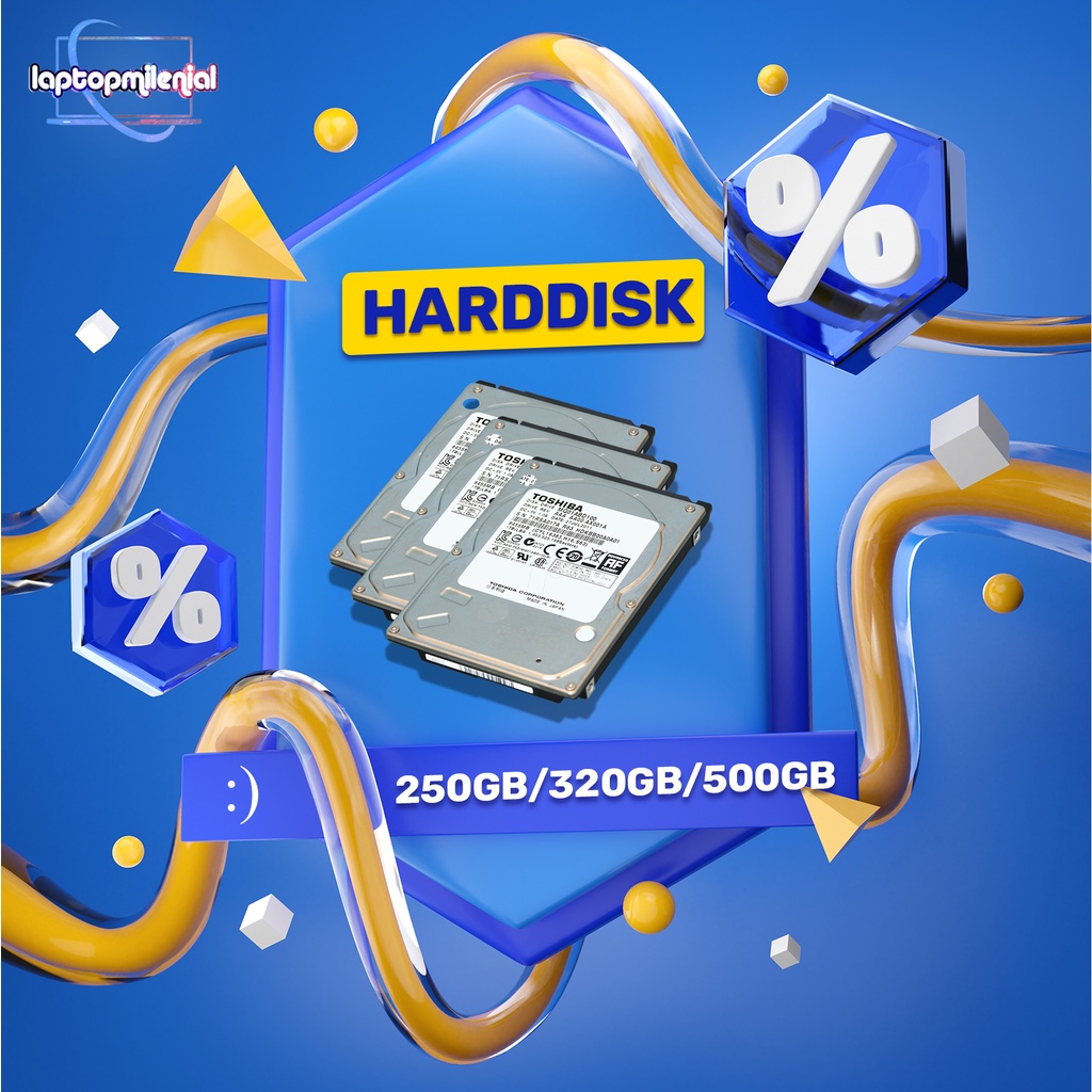 Harddisk Laptop 250GB / 320GB / 500GB Internal SATA 2.5&quot; ORI Second Bergaransi