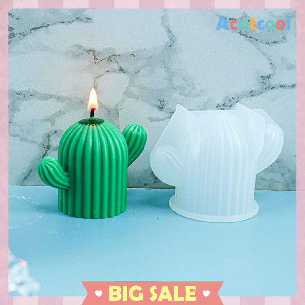 Cetakan Lilin Handmade DIY Bentuk Kaktus Untuk Dekorasi Rumah