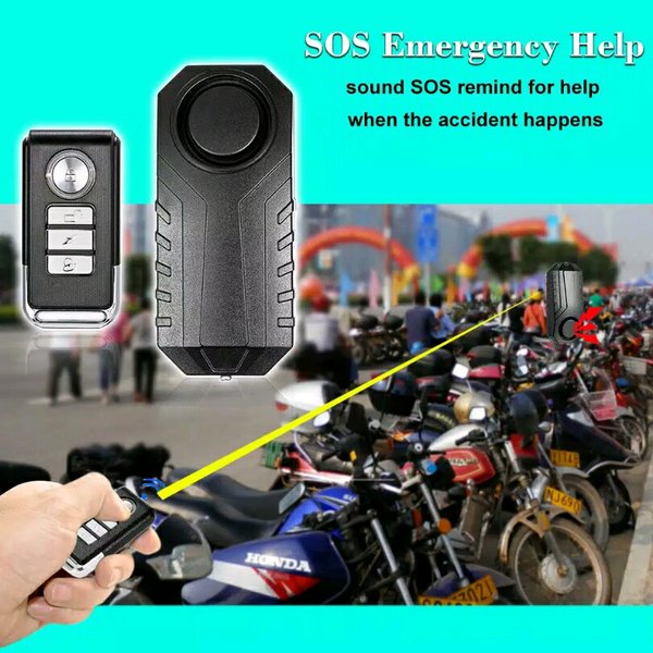 AS24RC Alarm sepeda wireless tanpa Lampu sepeda