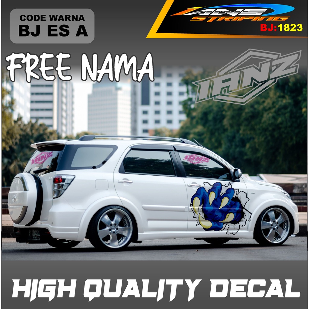 STIKER BODY SAMPING MOBIL TERIOS / STIKER MOBIL GRAND LIVINA / VARIASI STIKER MOBIL AVANZA / STIKER MOBIL XENIA / STIKER MOBIL