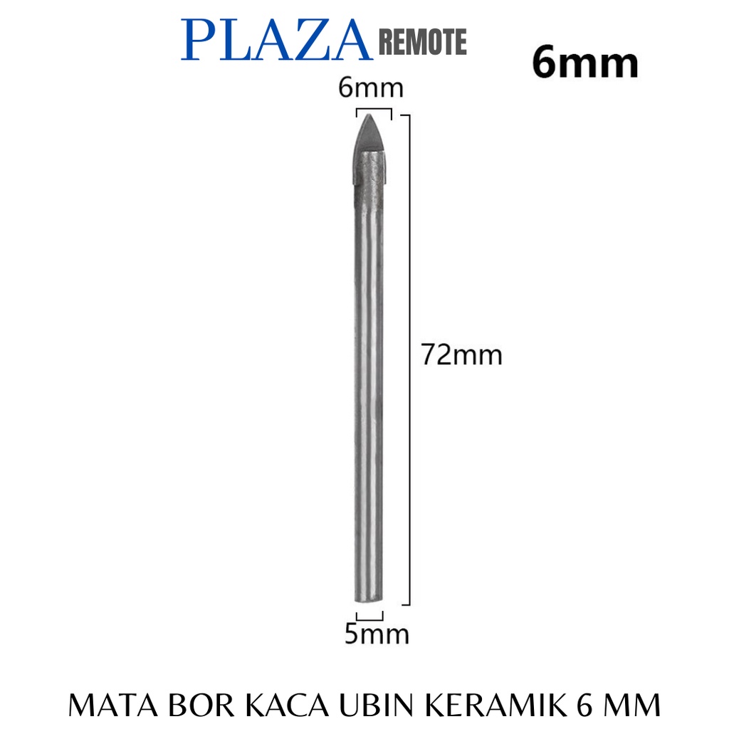 MATA BOR TOMBAK KACA KERAMIK GRANIT POSELEN SEGITIGA 4 MM 5 MM 6 MM 8 MM 10 MM 12 MM 14 MM