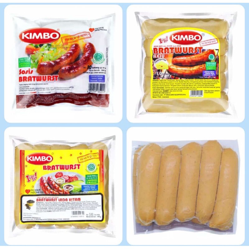 Jual Kimbo Sosis Bratwurst Original Keju Pcs Gr Frozen Food