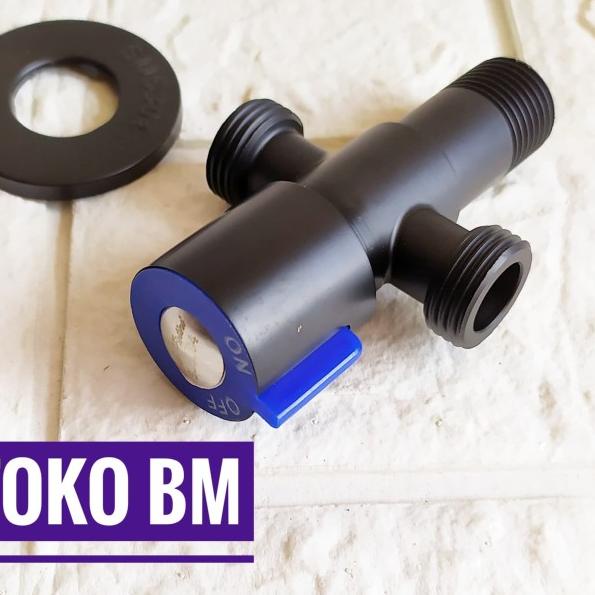 ☞ stop kran cabang/stopkran closet black/kran T closet ֍