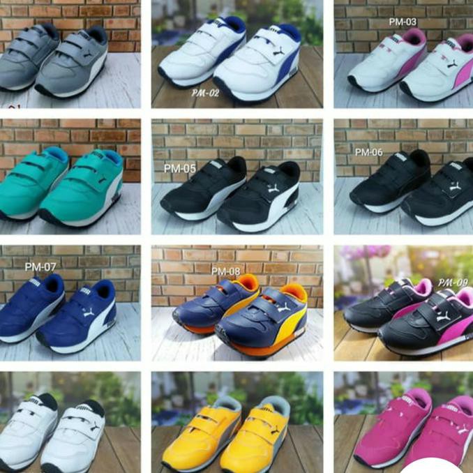 Sepatu Puma Anak Laki Dan Perempuan Size 24 S/D 37 Termurah U91 Premium Harga Grosir