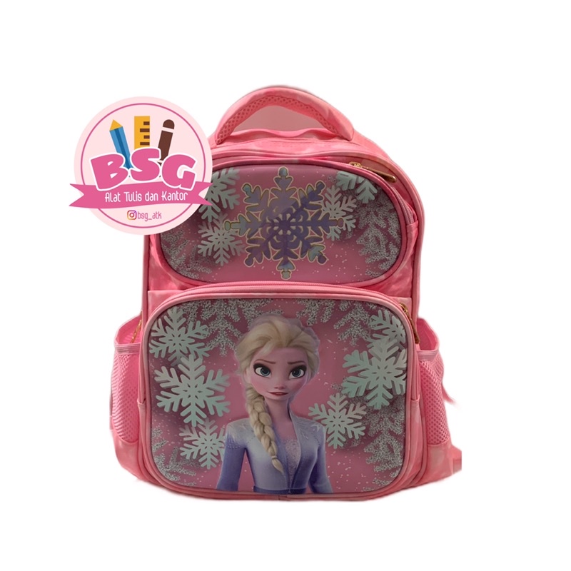 Tas anak perempuan import timbul karakter frozen