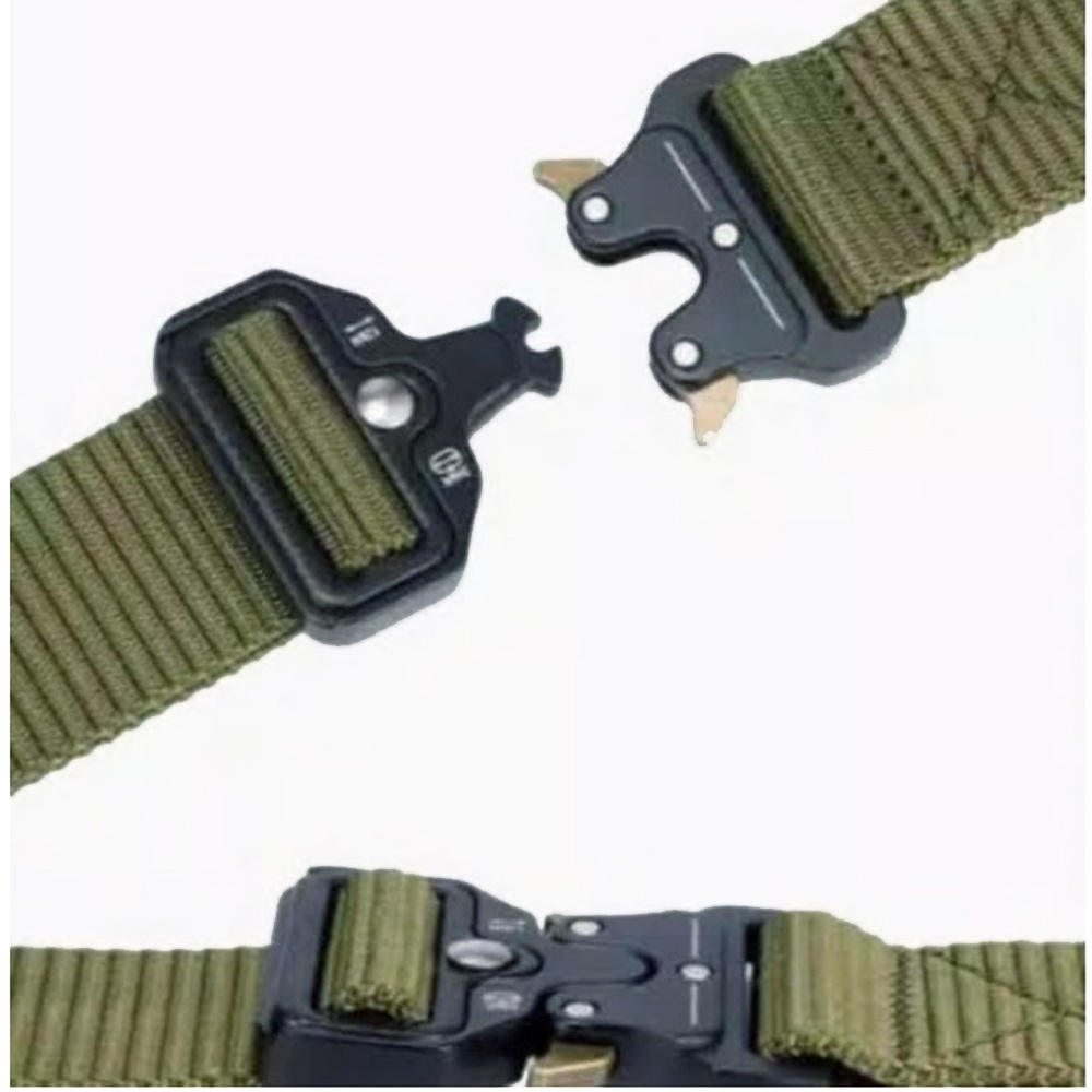 SHOPEE 6.6 SUPER SALE!! Bitzen Ikat Pinggang Nylon Canvas Sabuk Pria Tactical Nylon Gesper