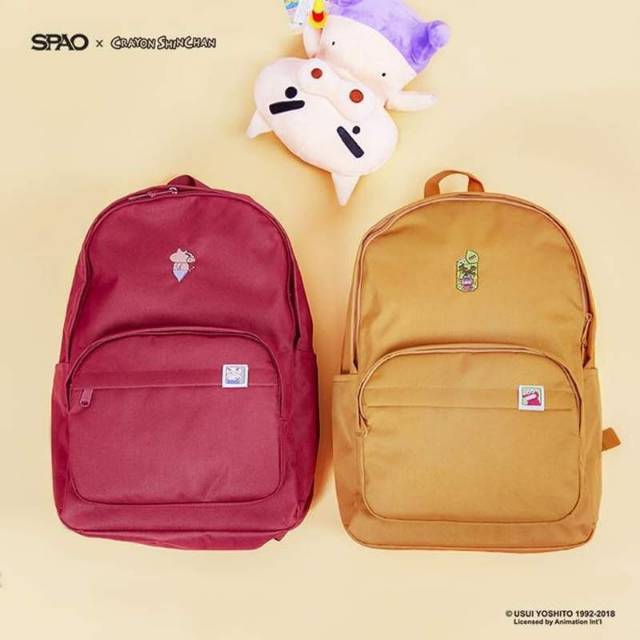 SPAO x SINCHAN Backpack Korea Original  -  tas laptop KPOP