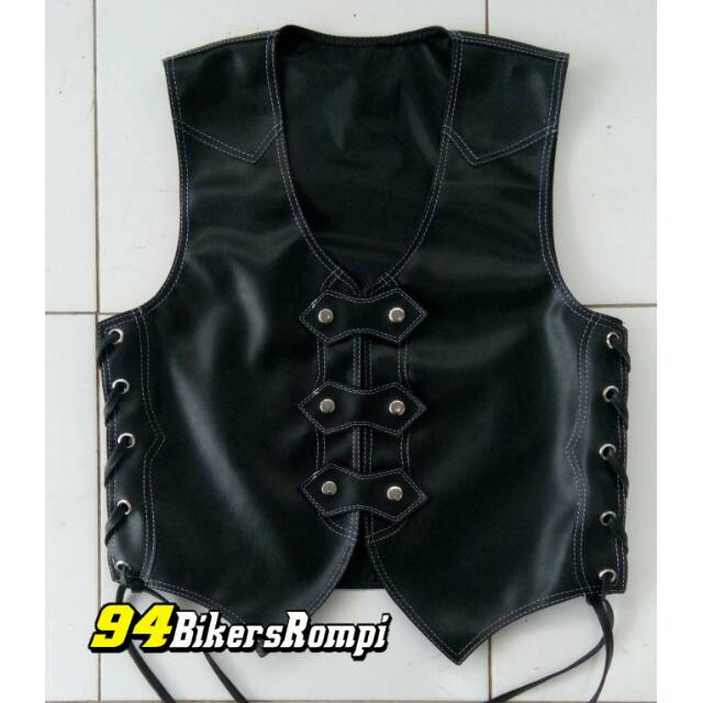 Rompi Bikers / Rompi kulit sintetis / rompi koboy