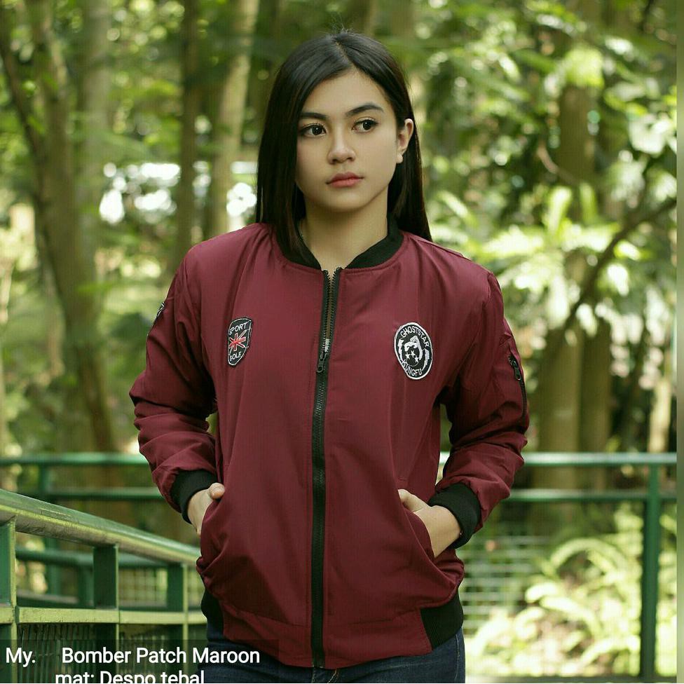 JAKET CEWEK Jaket Bomber Wanita patch Bomber bordir Wanita