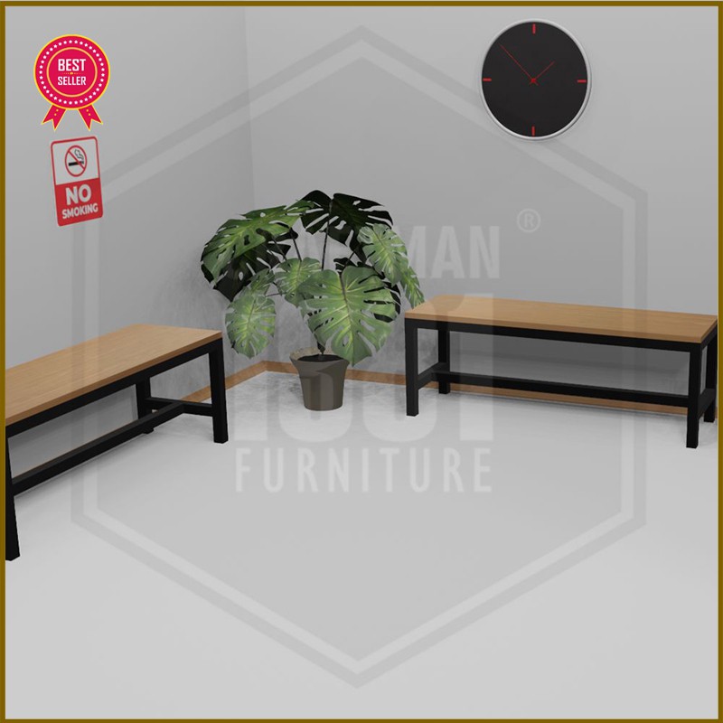 Kursi Kayu Ruang Tamu Ruang Tunggu 120x30 Panjang Simple Minimalis