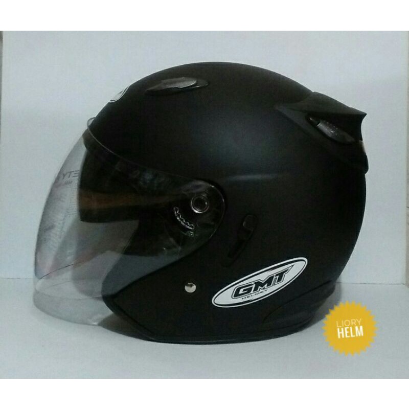 HELM SNI PRIA WANITA CEWEK COWOK DEWASA COUPLE ELEGANT GMT CENTRO DOUBLE VISOR ORIGINAL HALF FACE