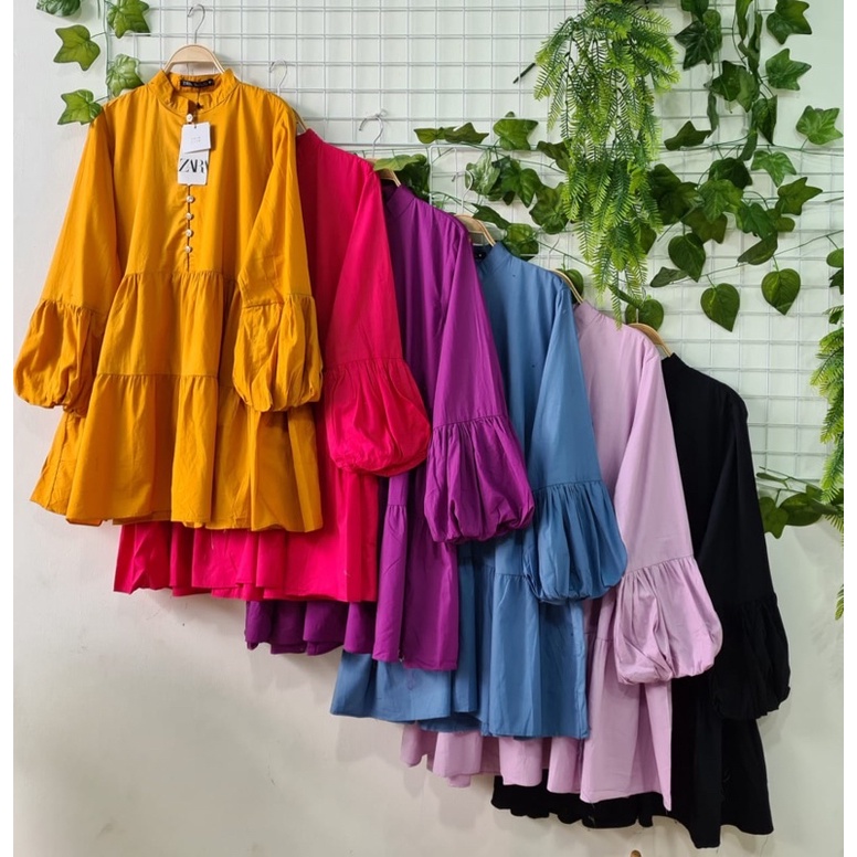 ZR Poplin Shirt Bangkok | Tunik Kemeja Fashion Wanita Busui Friendly