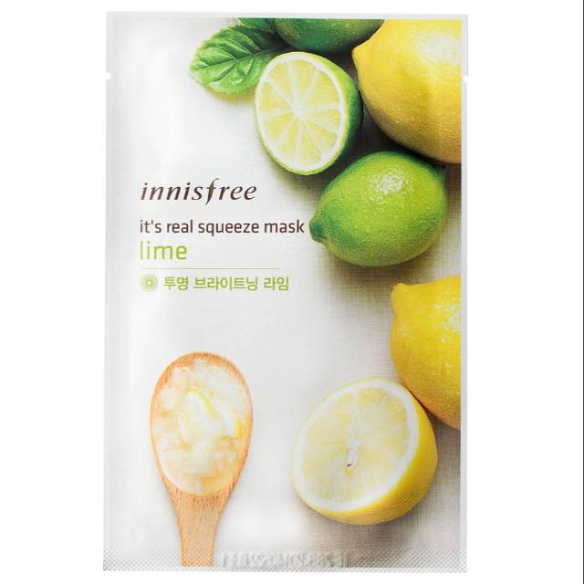 Innisfree It's Real Squeeze Mask - Lime (Sheet Mask)