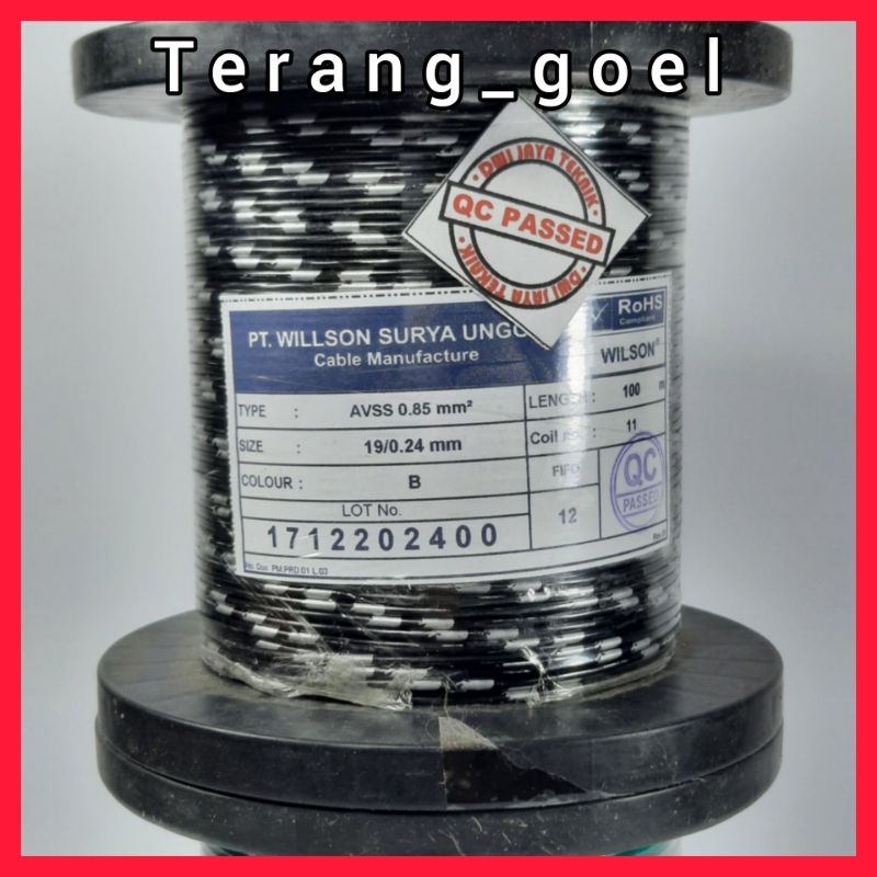 Kabel Bintik 0.85 mm Kabel Tembaga Serabut | Kabel Roll 100m | Kabel Otomotif