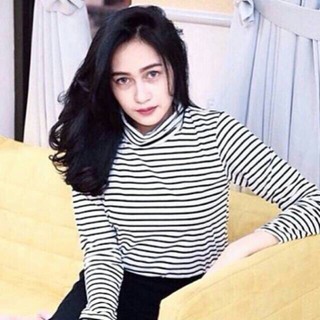 TURTLENECK SALUR ATASAN WANITA  Stevia Top Stevy Stevi 