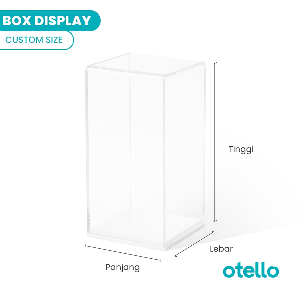 Custom Box Display Akrilik Request Ukuran Showcase Acrylic