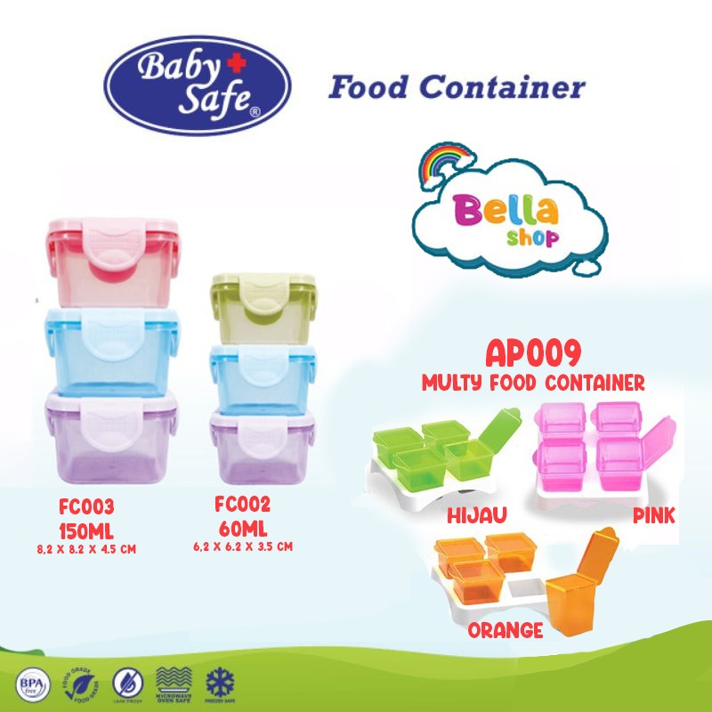 Baby Safe AP009 Multi Food Containter-BELLA SHOP