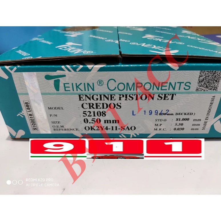 PISTON KIA SPECTRA MERK TEIKIN