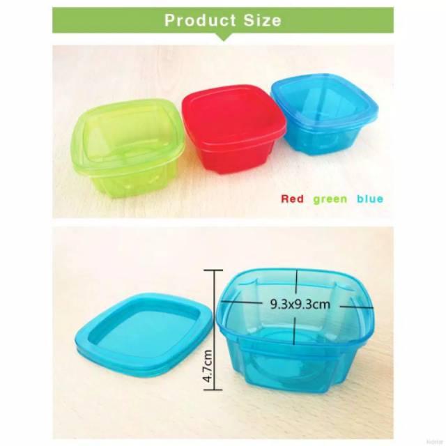 3 Pcs Food storage box baby food container 100ml tempat penyimpanan mpasi