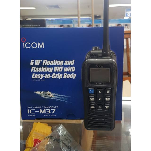 JUAL HT ICOM IC-M37 MARINE VHF HT ICOM M37 VHF