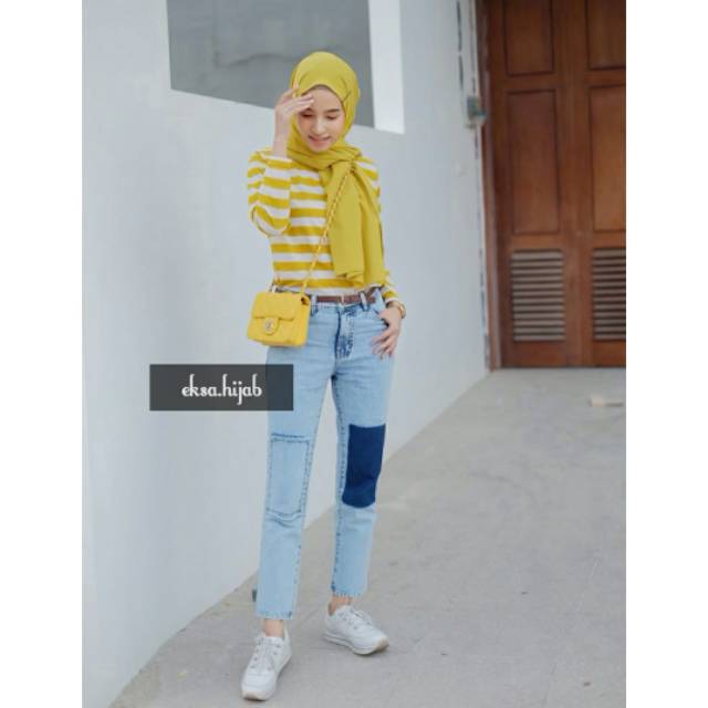 Mikaila jeans (baggy jeans two tone)