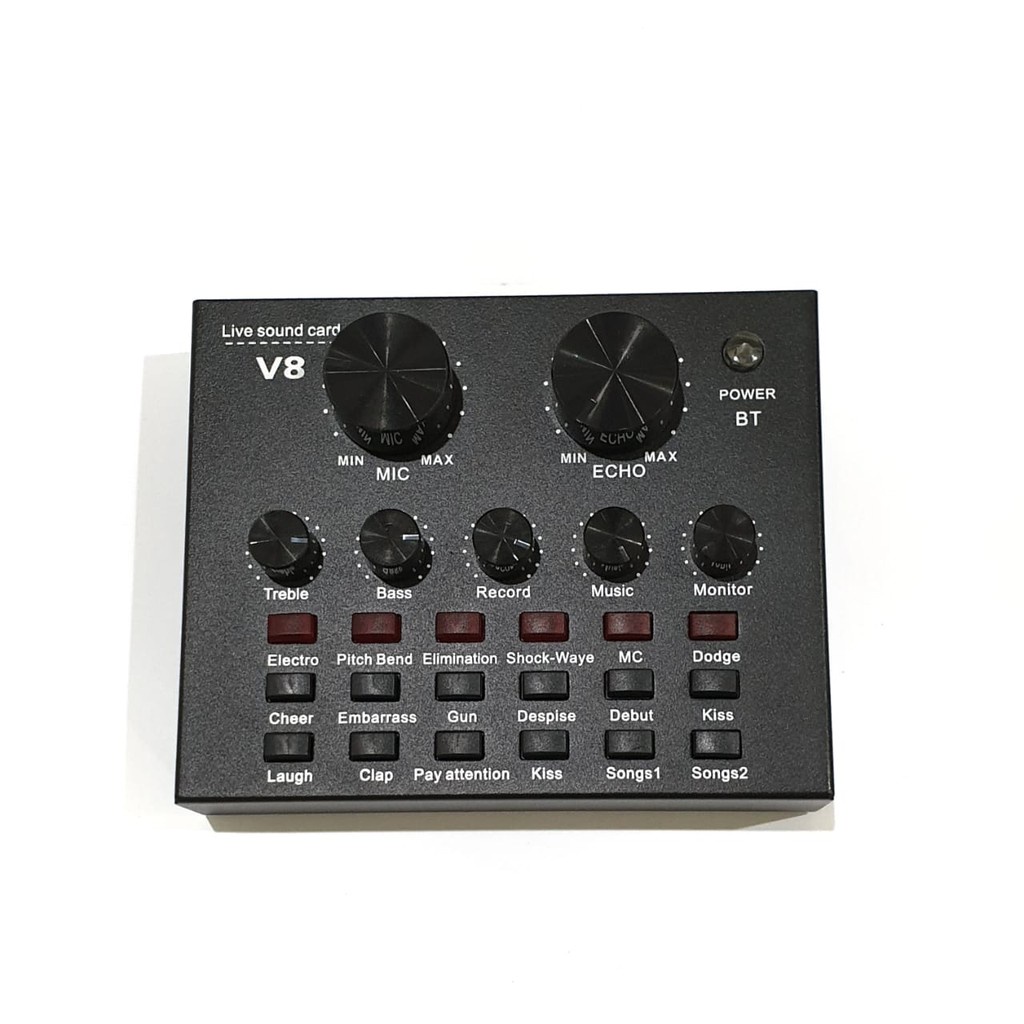 Trend-Soundcard v8 Mixer External Soundcard V8 Audio Microphone Singing Live Sound Card v8