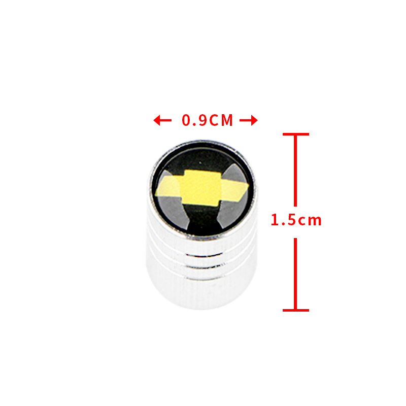 4 Buah/Set Gaya Mobil Aluminium Tutup Roda Katup Ban untuk Chevrolet Spin Orlando Lova Zafira Trax Colorado Captiva