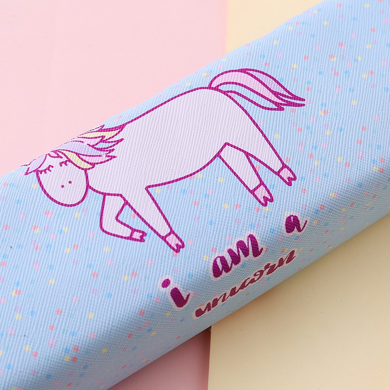 KOTAK PENSIL MOTIF UNICORN LUCU UNIK / KOTAK PULPEN / TEMPAT ALAT TULIS IMPORT TERMURAH-3