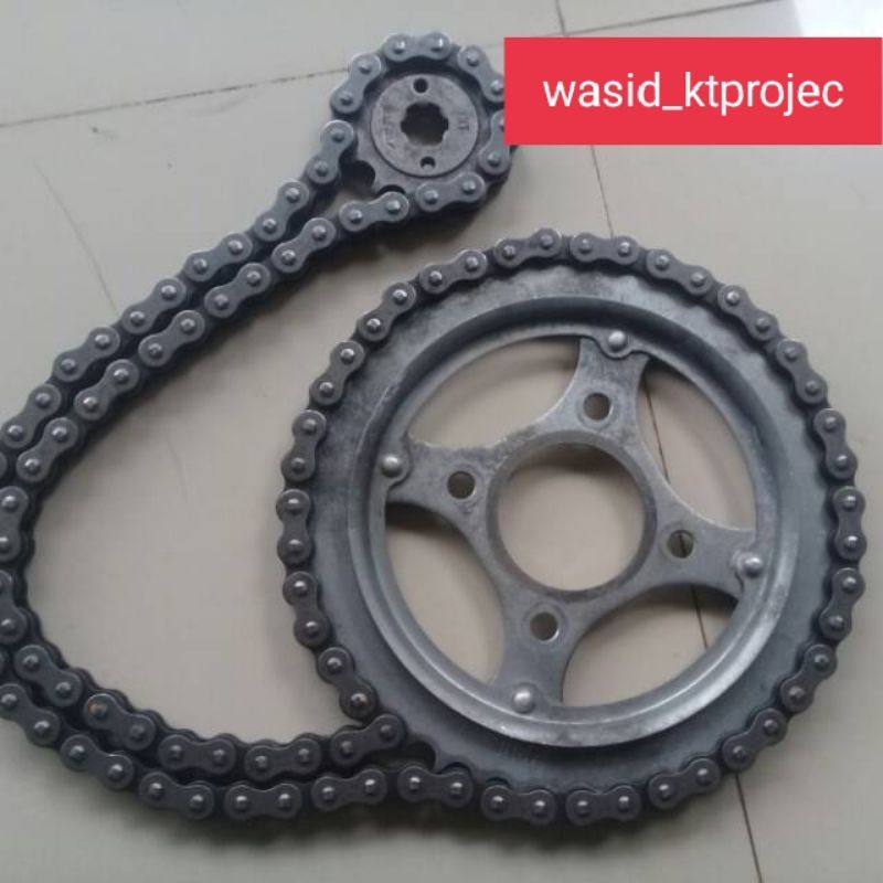 Gear Gir set rantai Gir depan belakang Honda Tiger 2000/Tiger lama original (Secend)